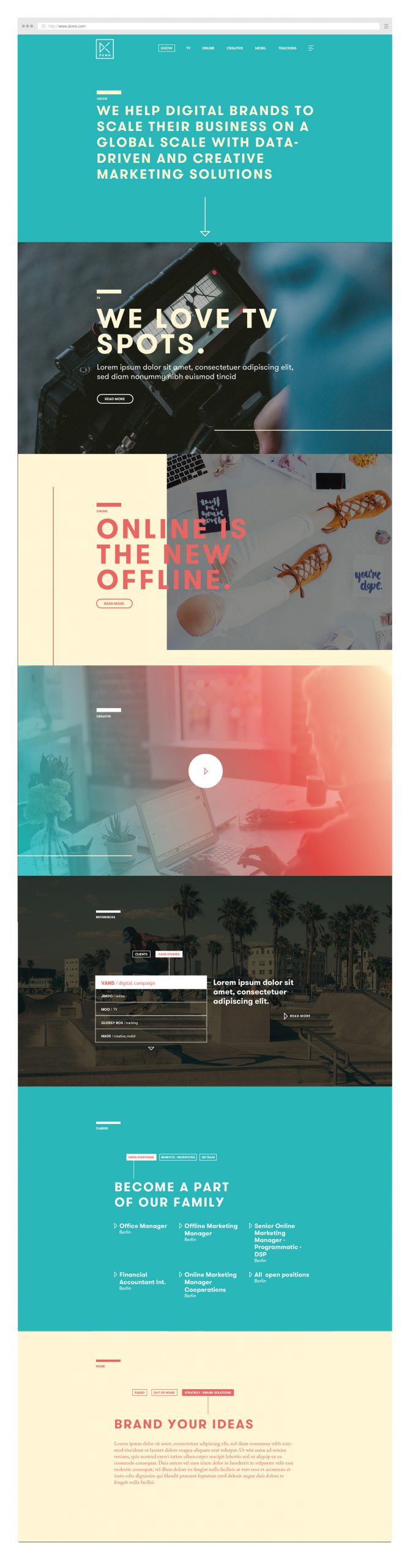 Webdesign – Webseite – DCMN – Konzept – Gesamt 02