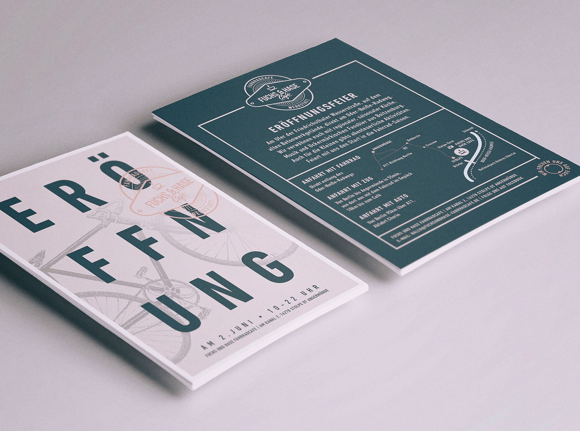 fuchs-und-Hase-Fahrrad-Cafe-Flyerdesign